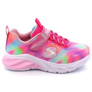 παιδικό αθλητικό παπούτσι για κορίτσι skechers coastline χρώματος ροζ 303590l-pkmt