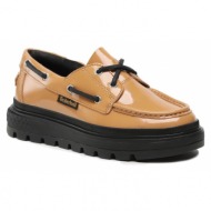 κλειστά παπούτσια timberland ray city boat shoe tb0a5wkrd021 wheat patent leather