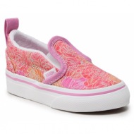 πάνινα παπούτσια vans slip-on v vn0a5efkpt51 rose camo pink floral