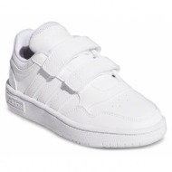 παπούτσια adidas hoops lifestyle basketball hook-and-loop shoes gw0436 λευκό