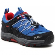 παπούτσια πεζοπορίας cmp - kids rigel low trekking shoe wp 3q54554 cobalto/stone/fire 04ng