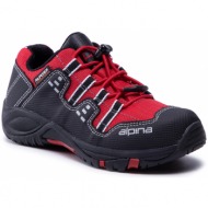 παπούτσια πεζοπορίας alpina - atos 6402-3k red/black