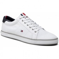 πάνινα παπούτσια tommy hilfiger - harlow 1d fm0fm00596 white 100