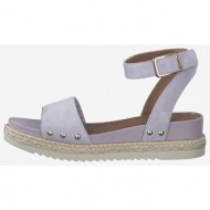 light purple tamaris leather sandals - women