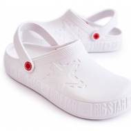 men`s light slippers kroks big star ii175003 white