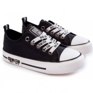 children`s leather sneakers big star kk374039 black