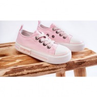 children`s cloth sneakers big star kk374072 pink