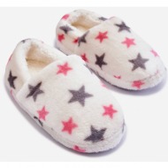 children`s insulated slip-on slippers in stars white meyra