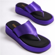 capone outfitters mules - purple - flat