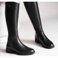marjin knee-high boots - black - flat
