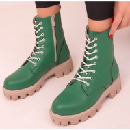 soho women`s green boots & booties 17612