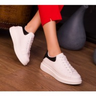 soho white-black women`s sneakers 15732