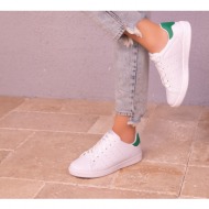 soho white-green women`s sneakers 18322