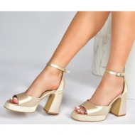 fox shoes ten women`s satin fabric thick platform heels shoes m57020804
