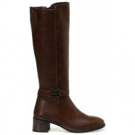 polaris 320236.z 2pr women`s brown heeled boots