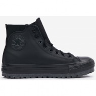 black converse chuck taylor all star city leather ankle sneakers - men`s