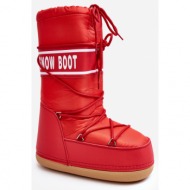 women`s red venila snow high boots