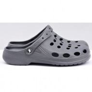 men`s slides sandals crocs grey