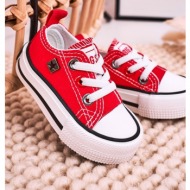 children`s classic low sneakers big star hh374196 red