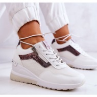 women`s sneakers on wedge cross jeans jj2r4028c white