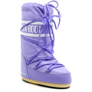 γυναικείες icon nylon μπότες λιλά moon boot 14004400-089