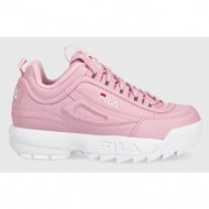 παιδικά αθλητικά παπούτσια fila χρώμα: ροζ