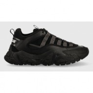 δερμάτινα αθλητικά παπούτσια caterpillar vapor web χρώμα: μαύρο