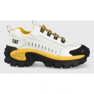 δερμάτινα αθλητικά παπούτσια caterpillar intruder χρώμα: άσπρο