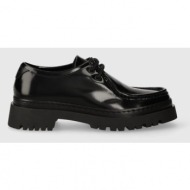 δερμάτινα κλειστά παπούτσια gant aligrey χρώμα: μαύρο, 27531326.g00