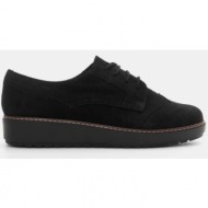 luigi design - δετά παπούτσια με πλατφόρμα - μαύρο