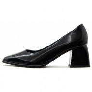 leather mid heel pumps women i athens