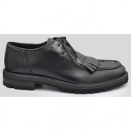 ανδρικό μαύρο black leather shoes philippe lang
