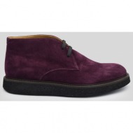 ανδρικό μωβ suede ankle purple boots corneliani