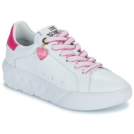  xαμηλά sneakers love moschino fuxia heart+gold