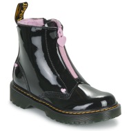  μπότες dr. martens bex heart zip boot j black patent lamper