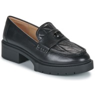  μοκασσίνια coach leah quilted leather loafer