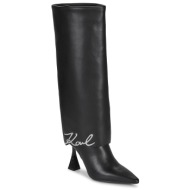  μπότες για την πόλη karl lagerfeld debut ii fold down hi leg boot