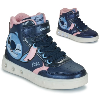 ψηλά sneakers geox j skylin girl stitch