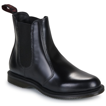 μπότες dr. martens flora boot blk smooth