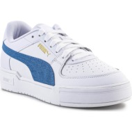  xαμηλά sneakers puma cali pro denim casual unisex white blue 385690-01 |