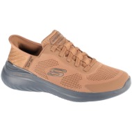  xαμηλά sneakers skechers slip-ins bounder 2.0. emerged 232459-brbk brown black |