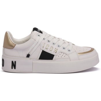 sneakers icon white gold | σε προσφορά