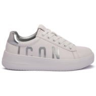  sneakers icon white silver |