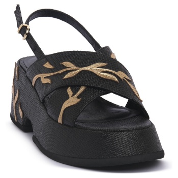 σανδάλια jeannot rafia nero | σε προσφορά