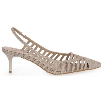 γόβες laura biagiotti glitter gold | σε προσφορά