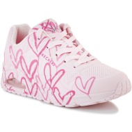  xαμηλά sneakers skechers uno spread the love 155507-ltpk |