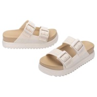  σανδάλια melissa cozy m lover platform - beige |
