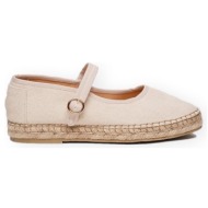  μπαλαρίνες paez mary jane raw w - essential ecru |