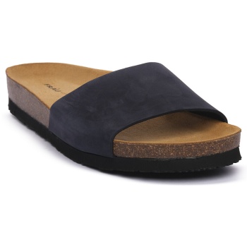 mules frau nabuk blu |