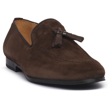 μοκασσίνια exton camoscio terra piuma